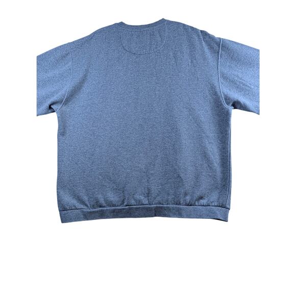 Vintage Chaps Ralph Lauren Mens Large Gray Sweatshirt Long Sleeve Crewneck - Picture 2 of 9